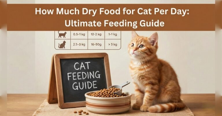 How Much Dry Food for Cat Per Day