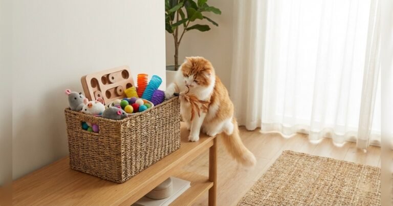 How to Store Cat Toys