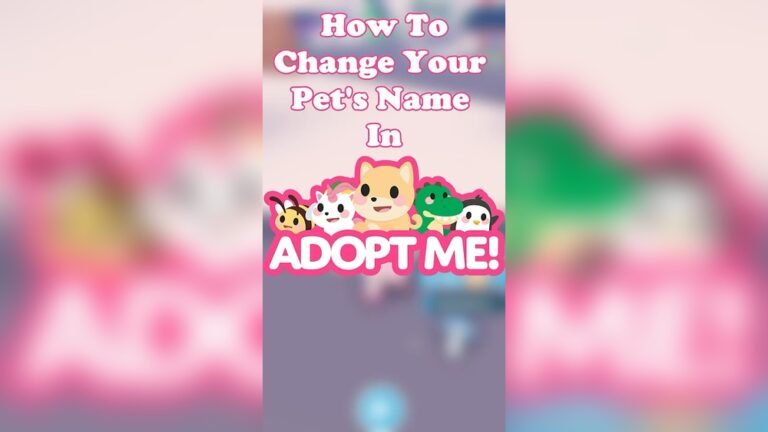 How to Change Pet Name in Adopt Me: Easy Steps to Personalize Your Pet
